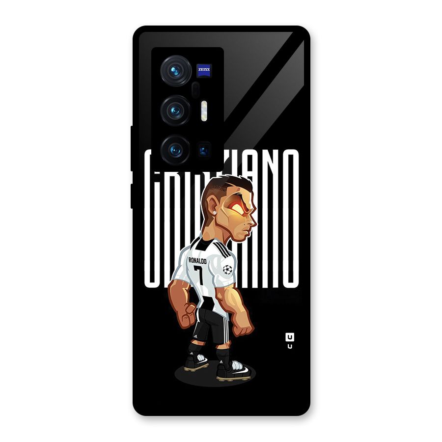 Soccer Star Glass Back Case for Vivo X70 Pro Plus