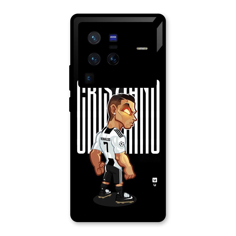 Soccer Star Glass Back Case for Vivo X80 Pro