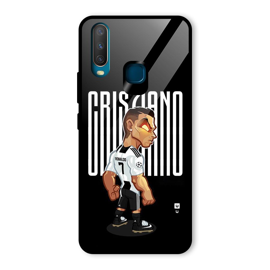 Soccer Star Glass Back Case for Vivo Y17