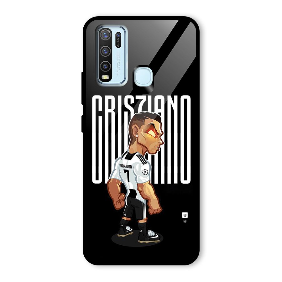 Soccer Star Glass Back Case for Vivo Y30