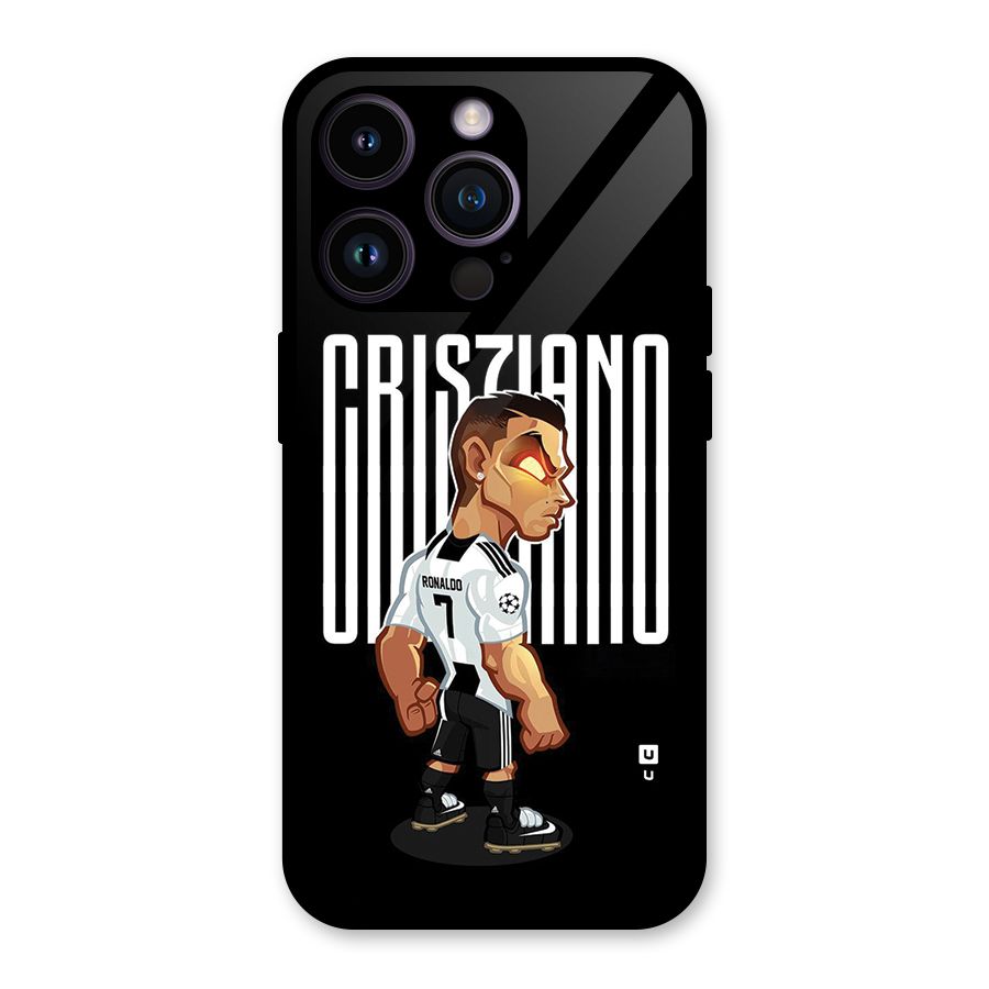 Soccer Star Glass Back Case for iPhone 14 Pro