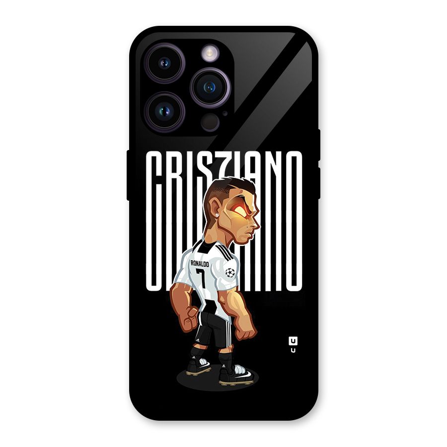Soccer Star Glass Back Case for iPhone 14 Pro Max