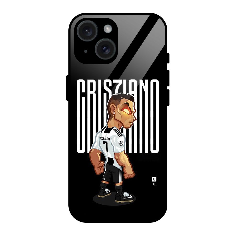 Soccer Star Glass Back Case for iPhone 15