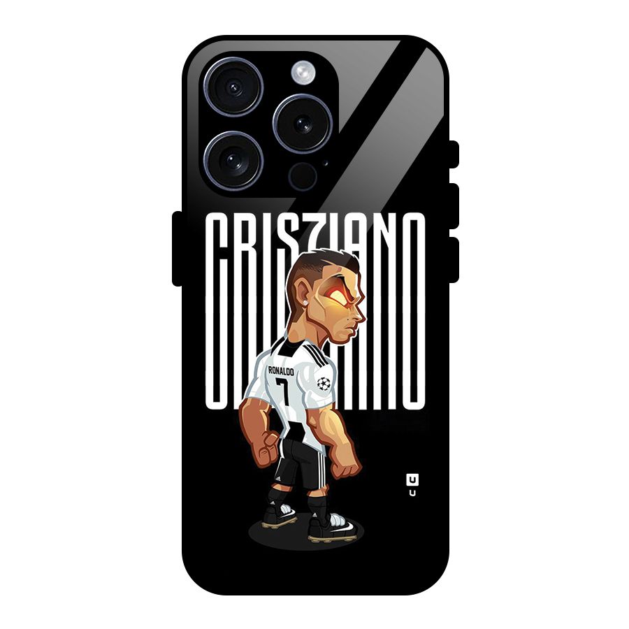 Soccer Star Glass Back Case for iPhone 15 Pro