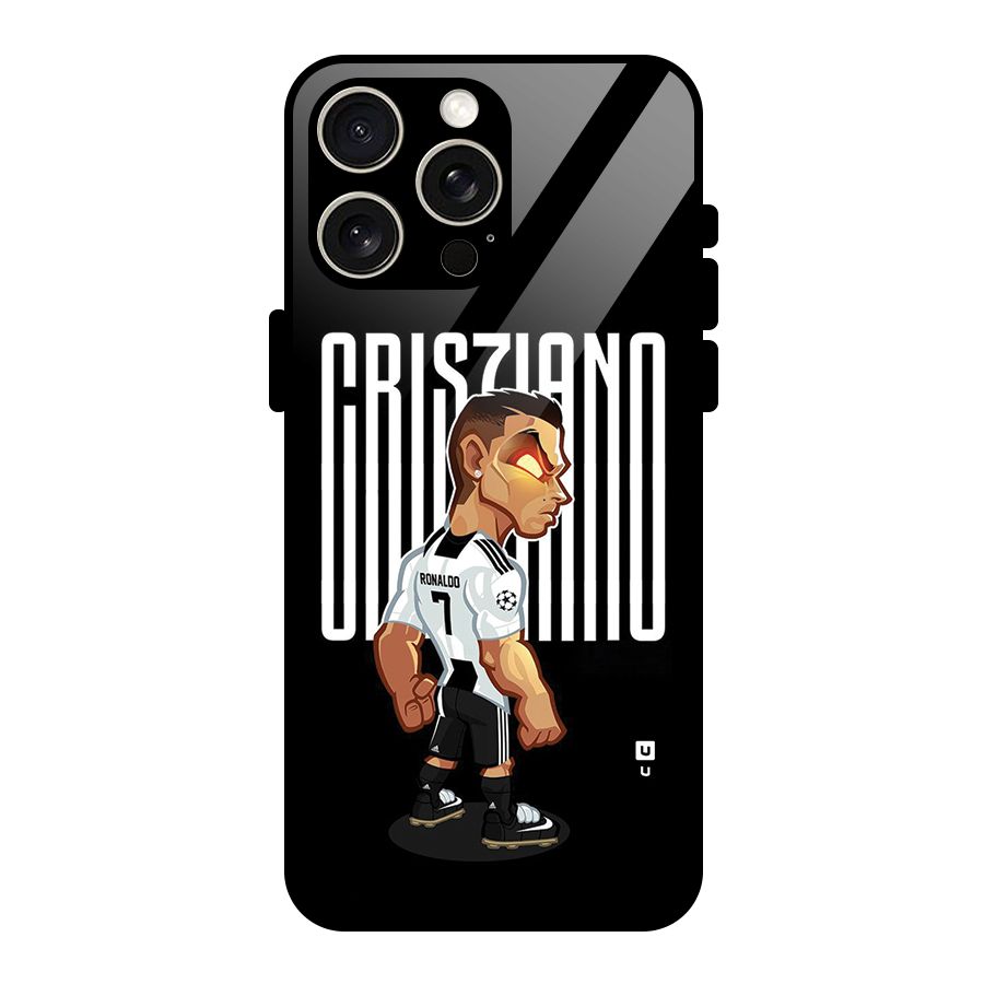 Soccer Star Glass Back Case for iPhone 15 Pro Max