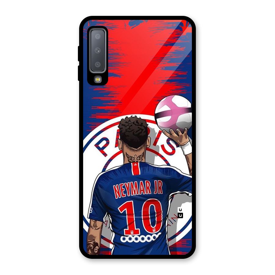 Soccer Star Junior Glass Back Case for Galaxy A7 (2018)