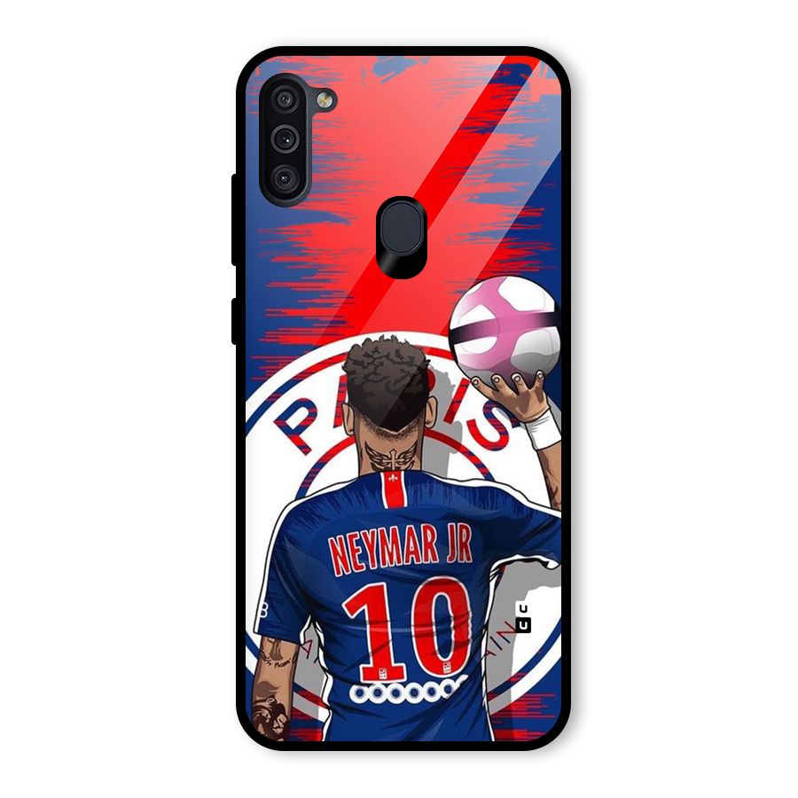 Soccer Star Junior Glass Back Case for Galaxy M11