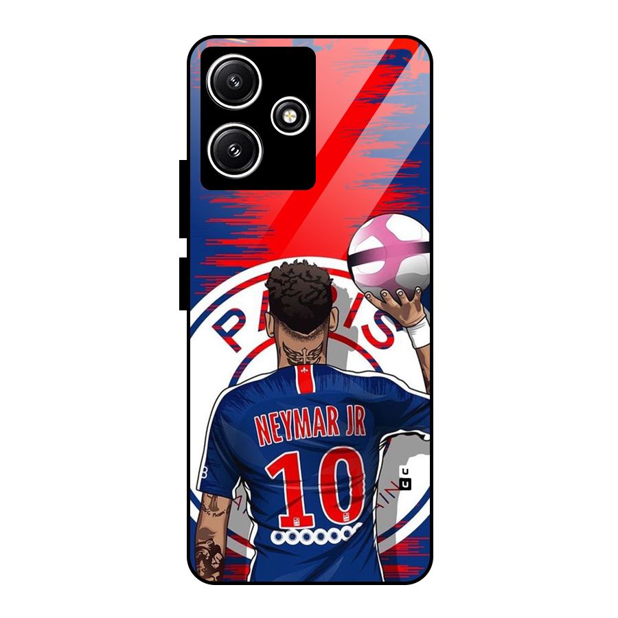 Soccer Star Junior Glass Back Case for Poco M6 Pro