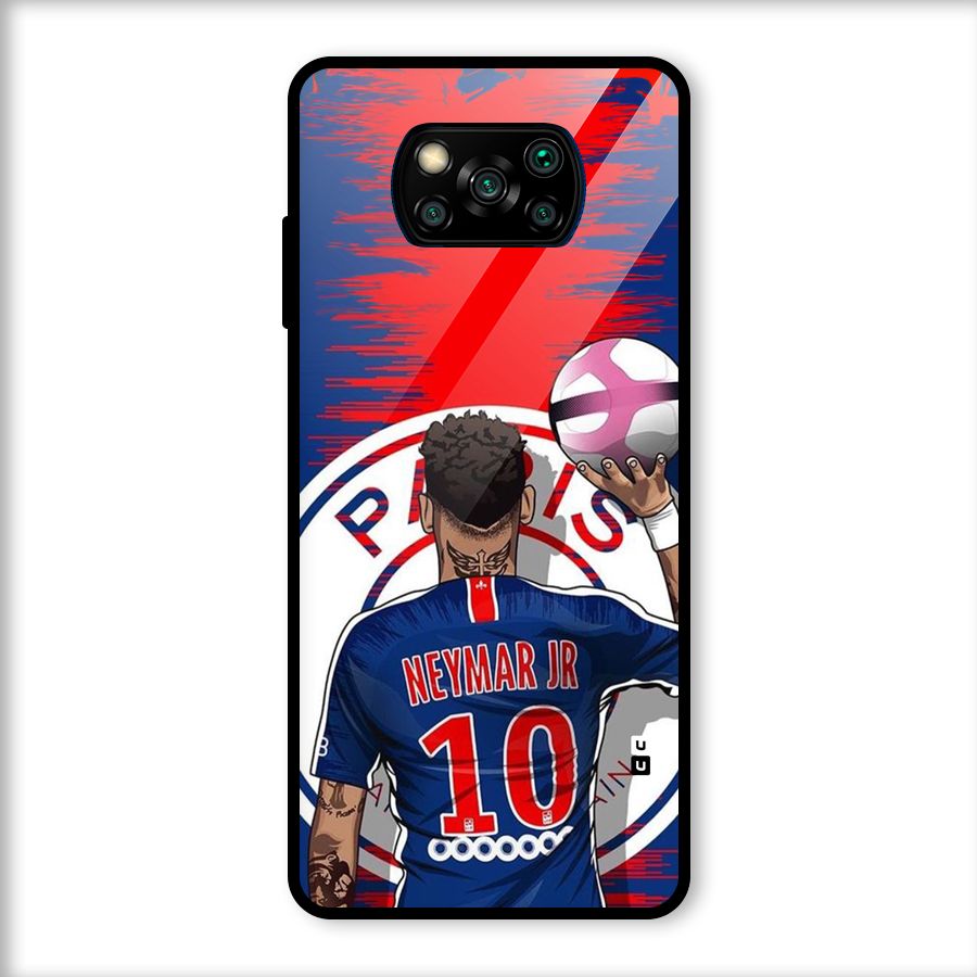 Soccer Star Junior Glass Back Case for Poco X3