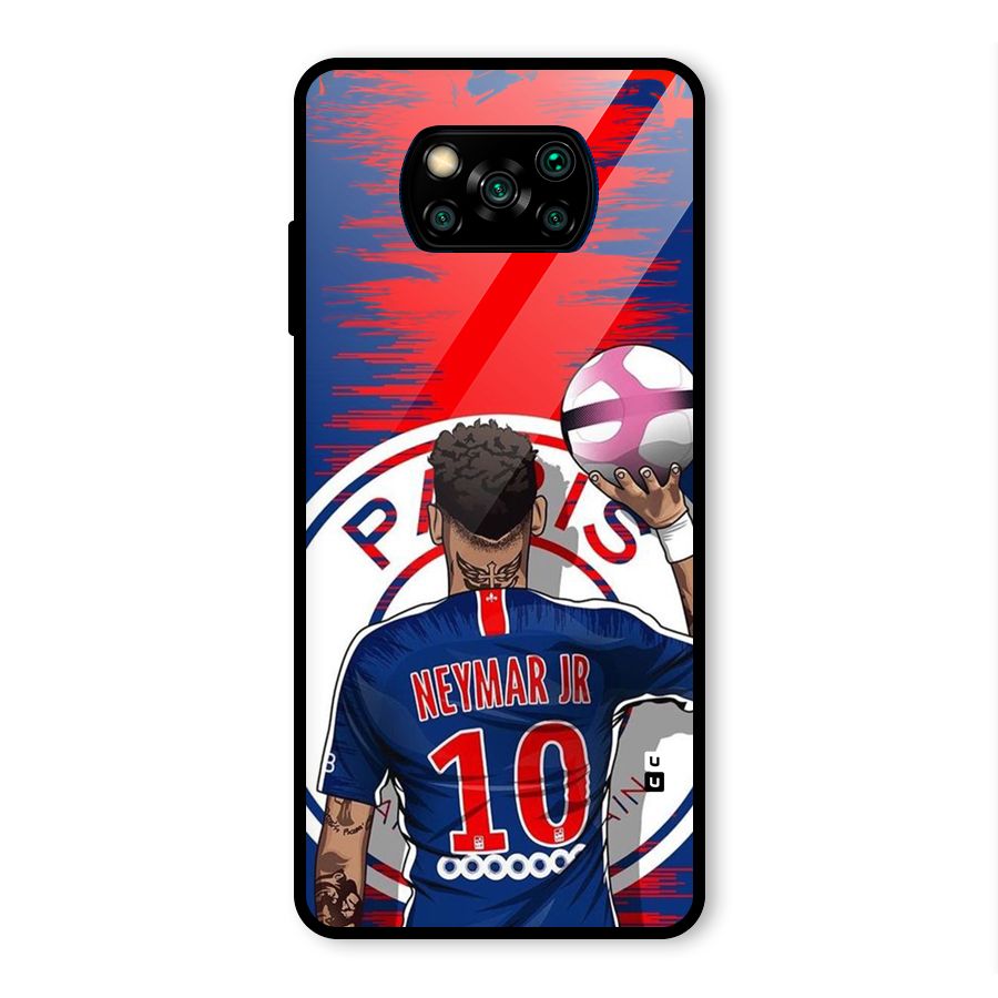 Soccer Star Junior Glass Back Case for Poco X3 Pro