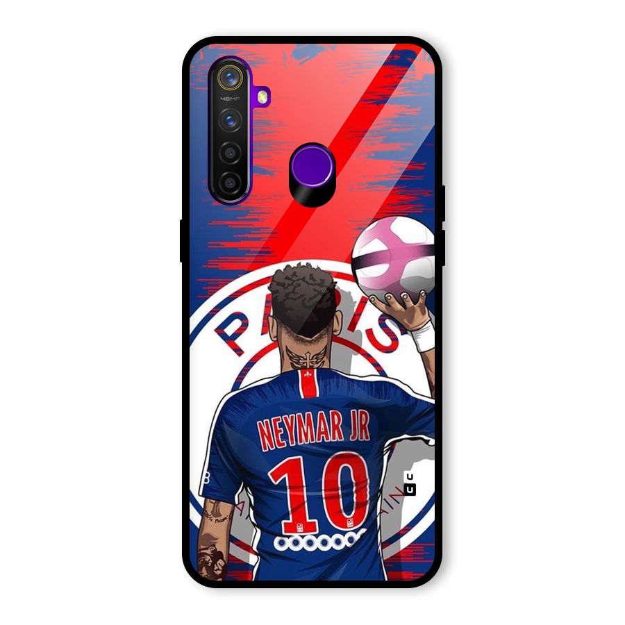 Soccer Star Junior Glass Back Case for Realme 5 Pro