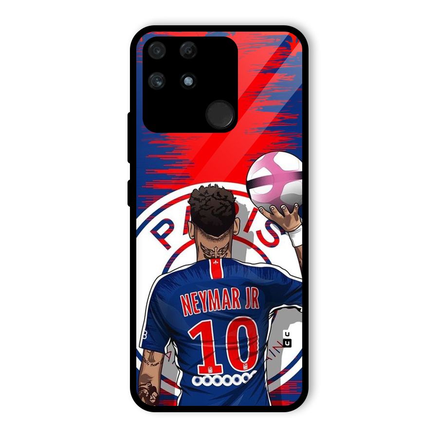 Soccer Star Junior Glass Back Case for Realme Narzo 50A