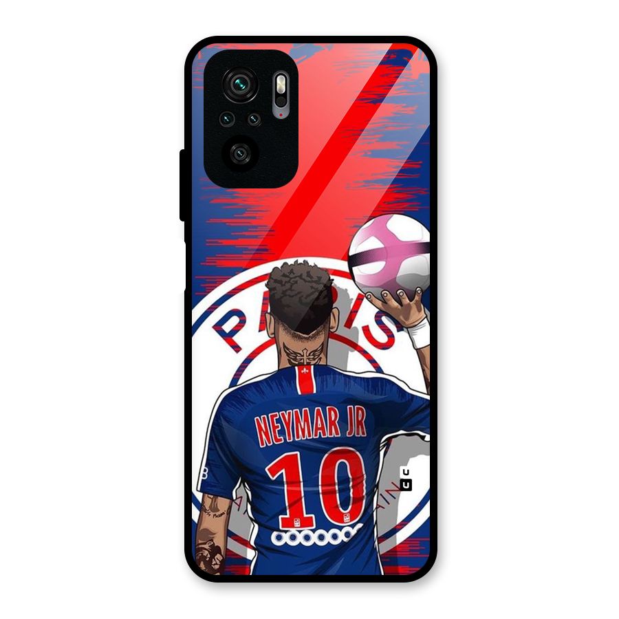 Soccer Star Junior Glass Back Case for Redmi Note 10