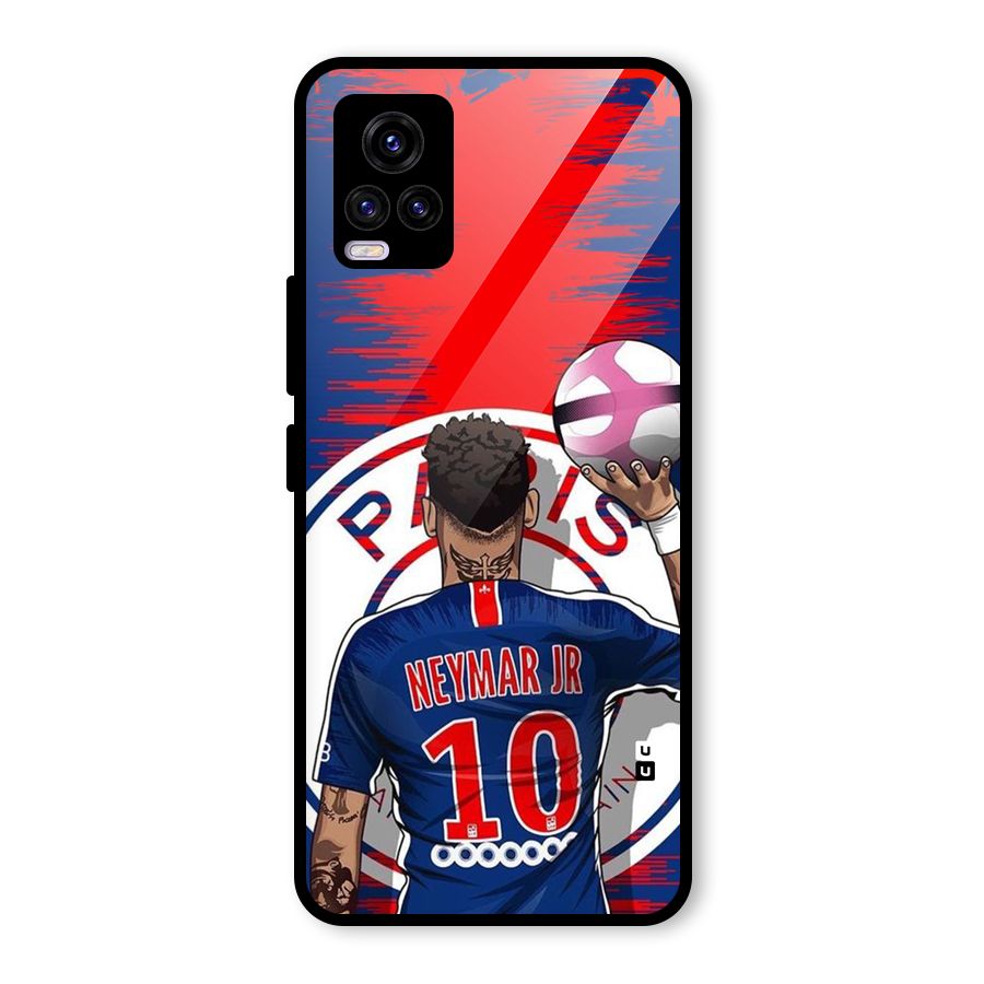 Soccer Star Junior Glass Back Case for Vivo V20 2021