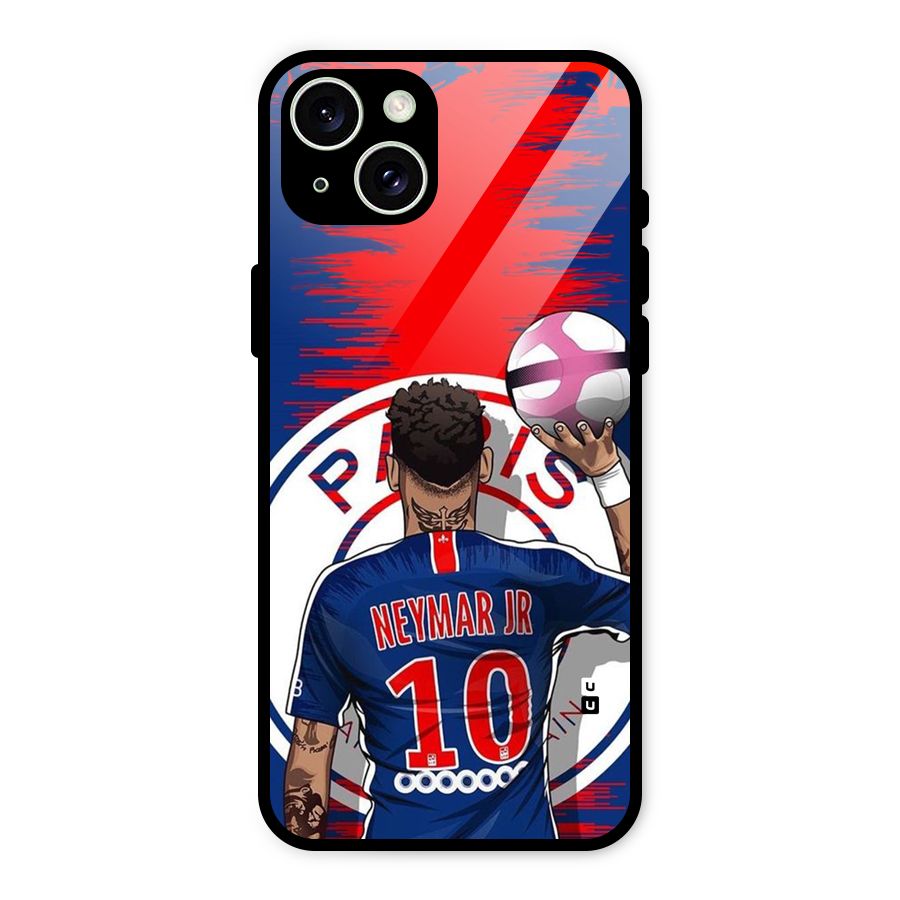 Soccer Star Junior Glass Back Case for iPhone 15 Plus