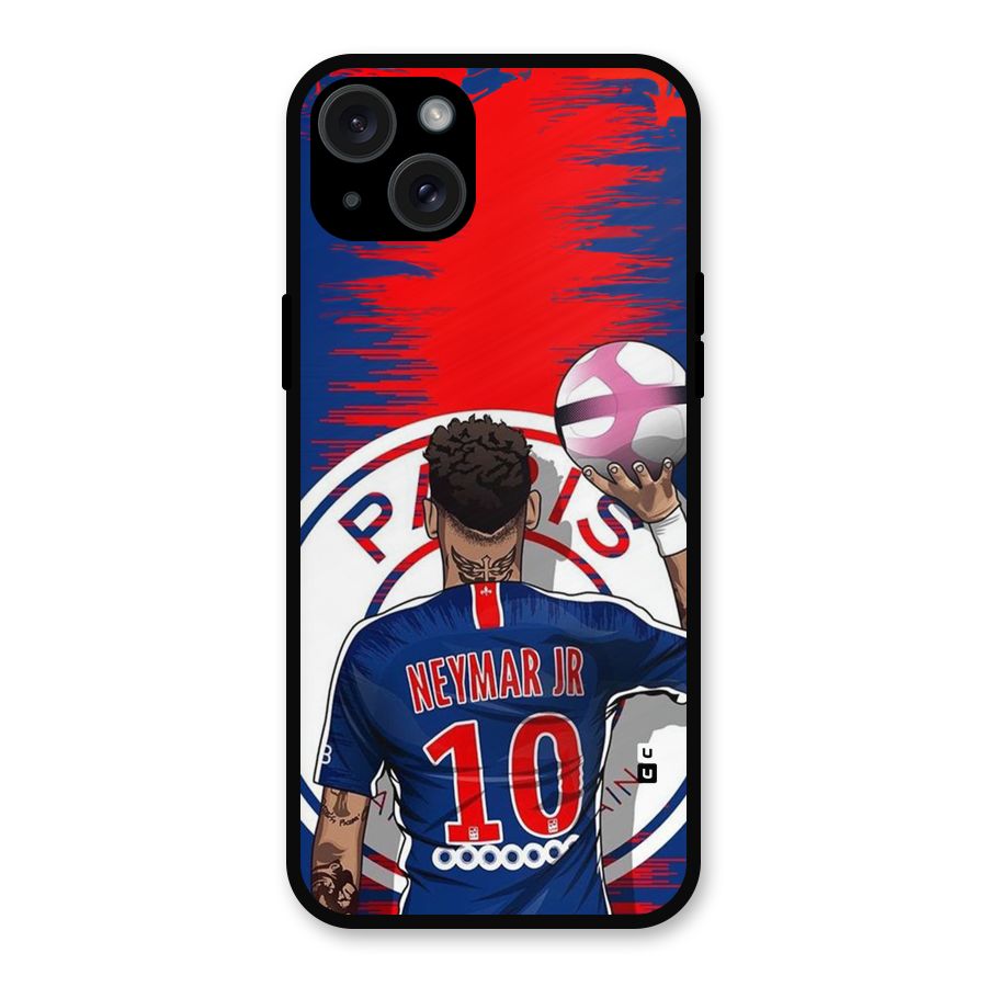 Soccer Star Junior Metal Back Case for iPhone 15 Plus