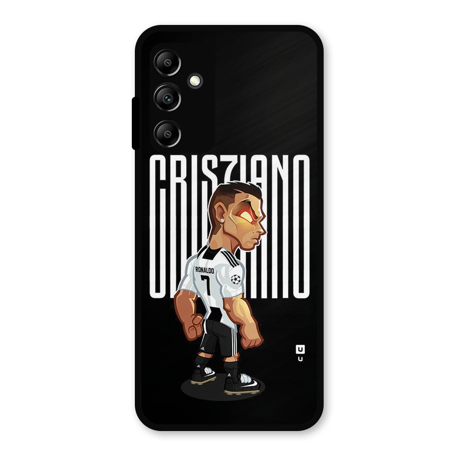 Soccer Star Metal Back Case for Galaxy A14 5G