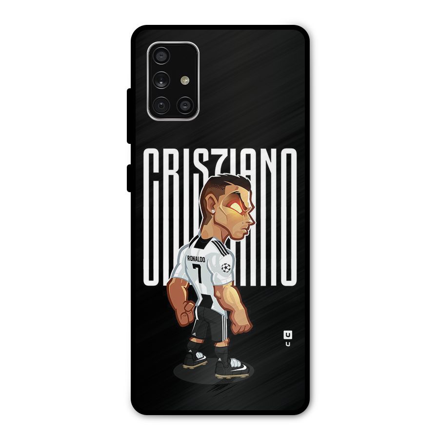 Soccer Star Metal Back Case for Galaxy A71