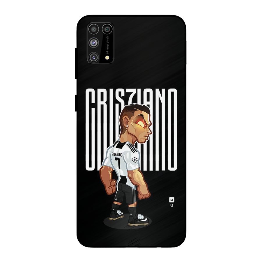 Soccer Star Metal Back Case for Galaxy F41