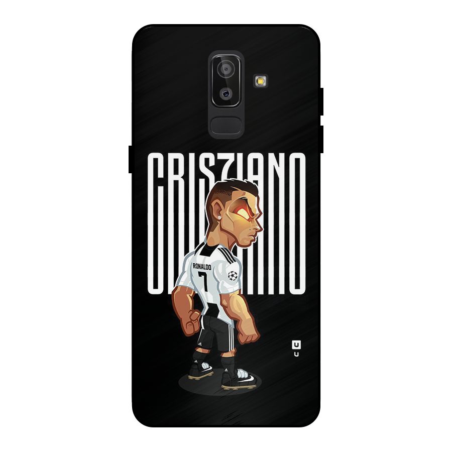 Soccer Star Metal Back Case for Galaxy J8
