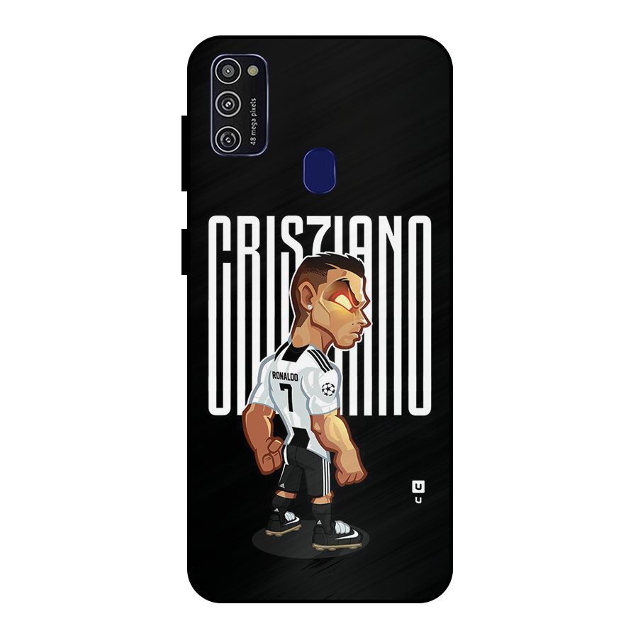 Soccer Star Metal Back Case for Galaxy M30s