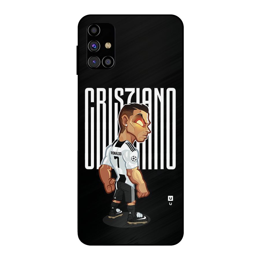 Soccer Star Metal Back Case for Galaxy M31s
