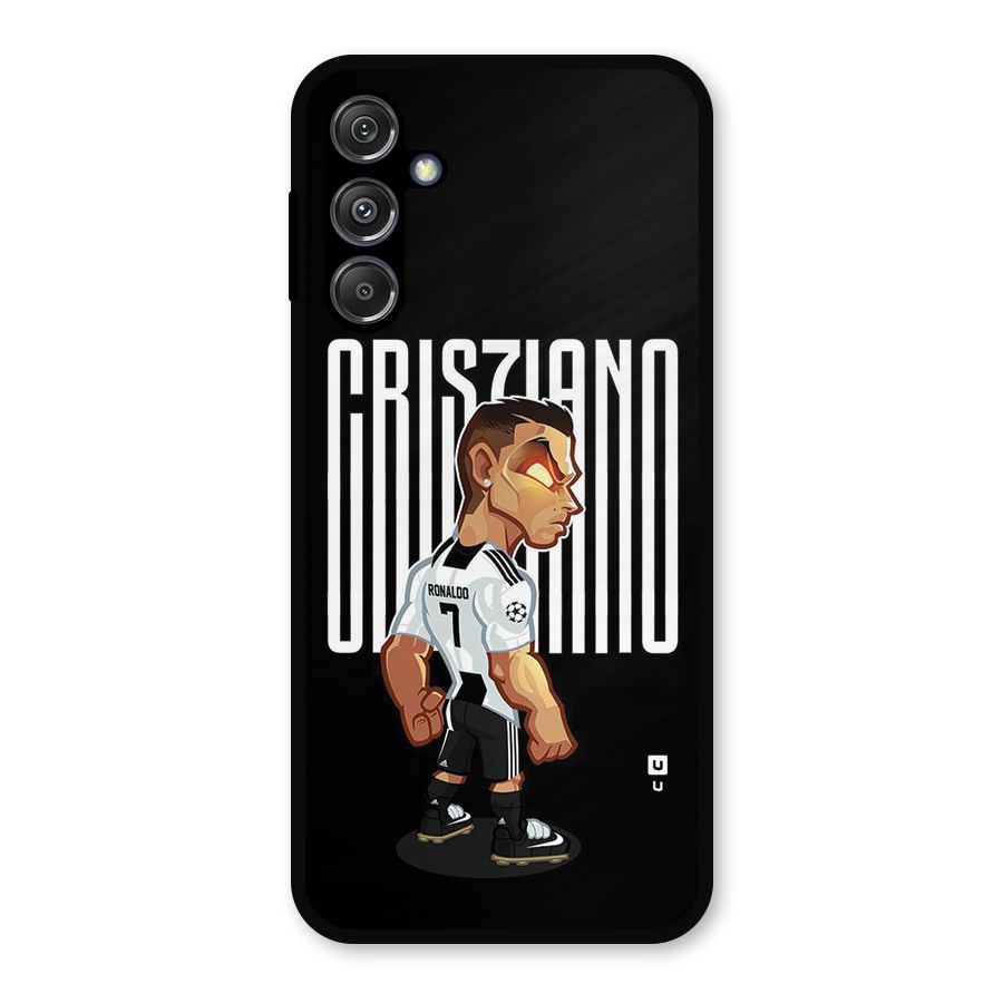 Soccer Star Metal Back Case for Galaxy M34 5G