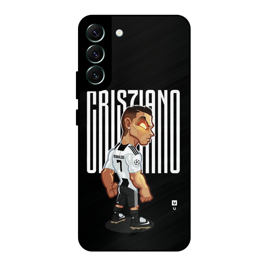 Soccer Star Metal Back Case for Galaxy S22 Plus 5G