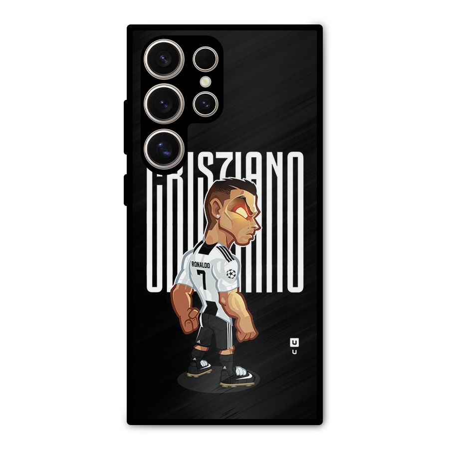 Soccer Star Metal Back Case for Galaxy S24 Ultra