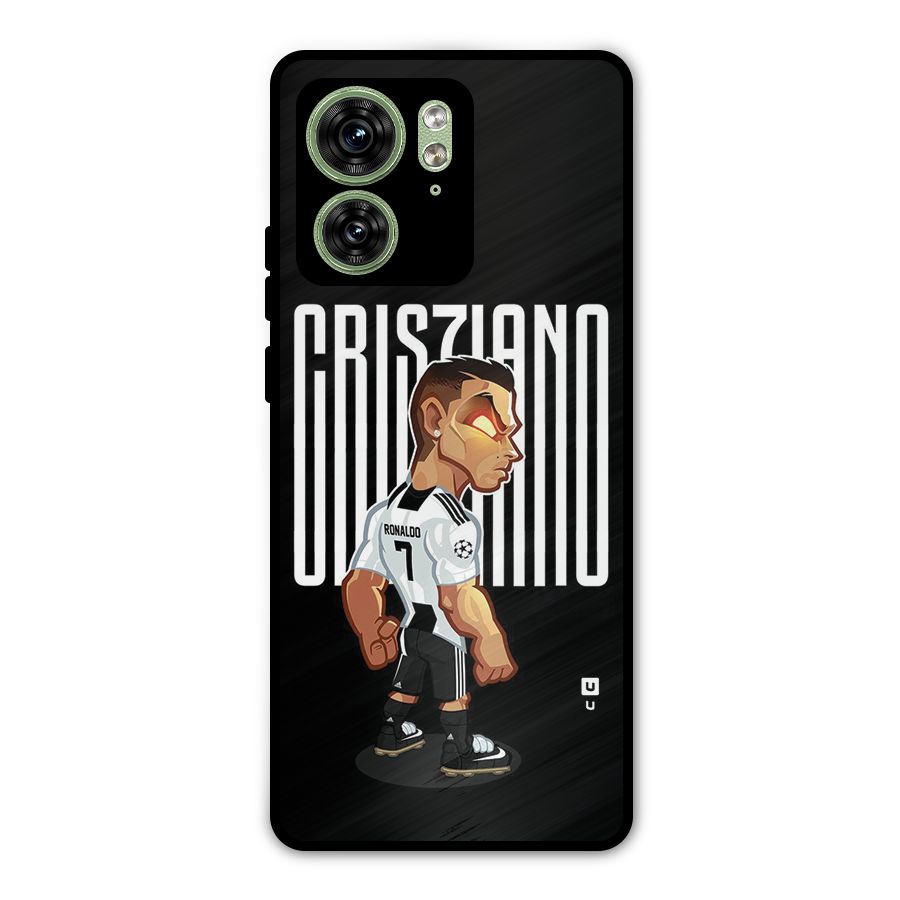 Soccer Star Metal Back Case for Motorola Edge 40 5G