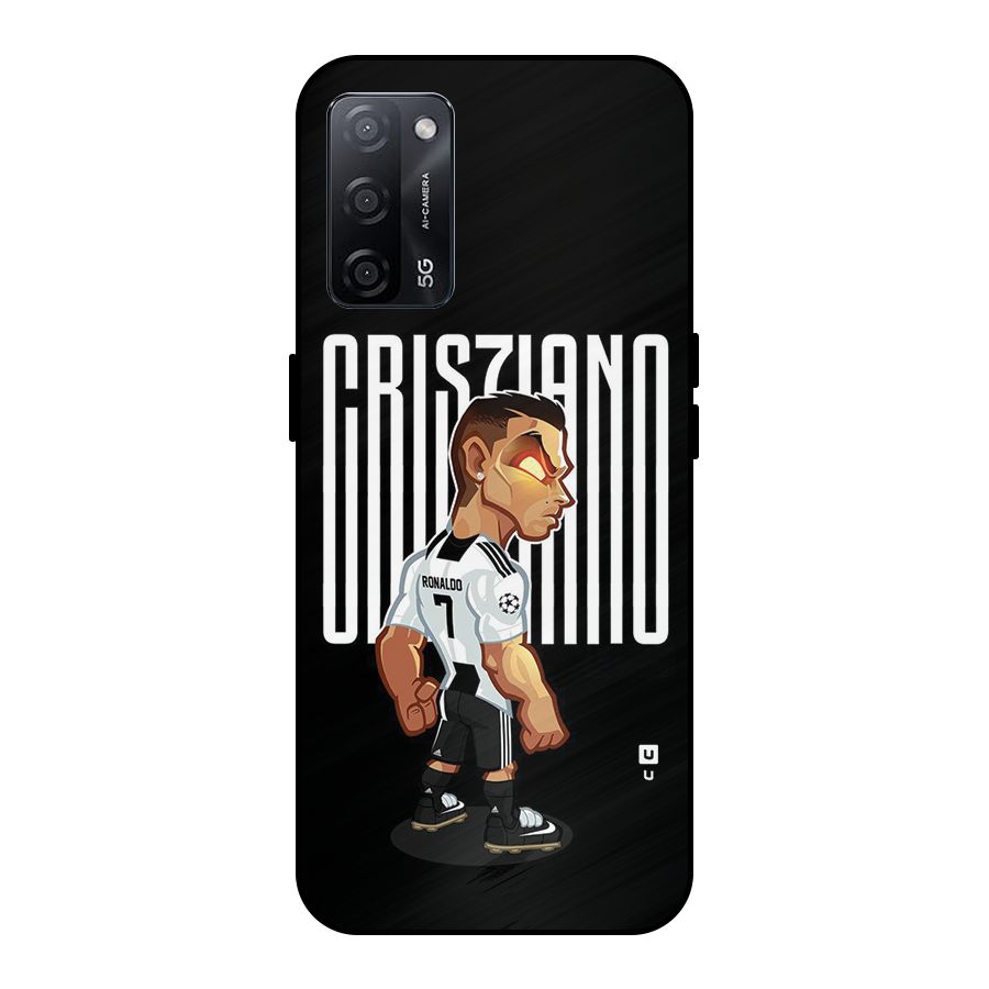 Soccer Star Metal Back Case for Oppo A53s 5G