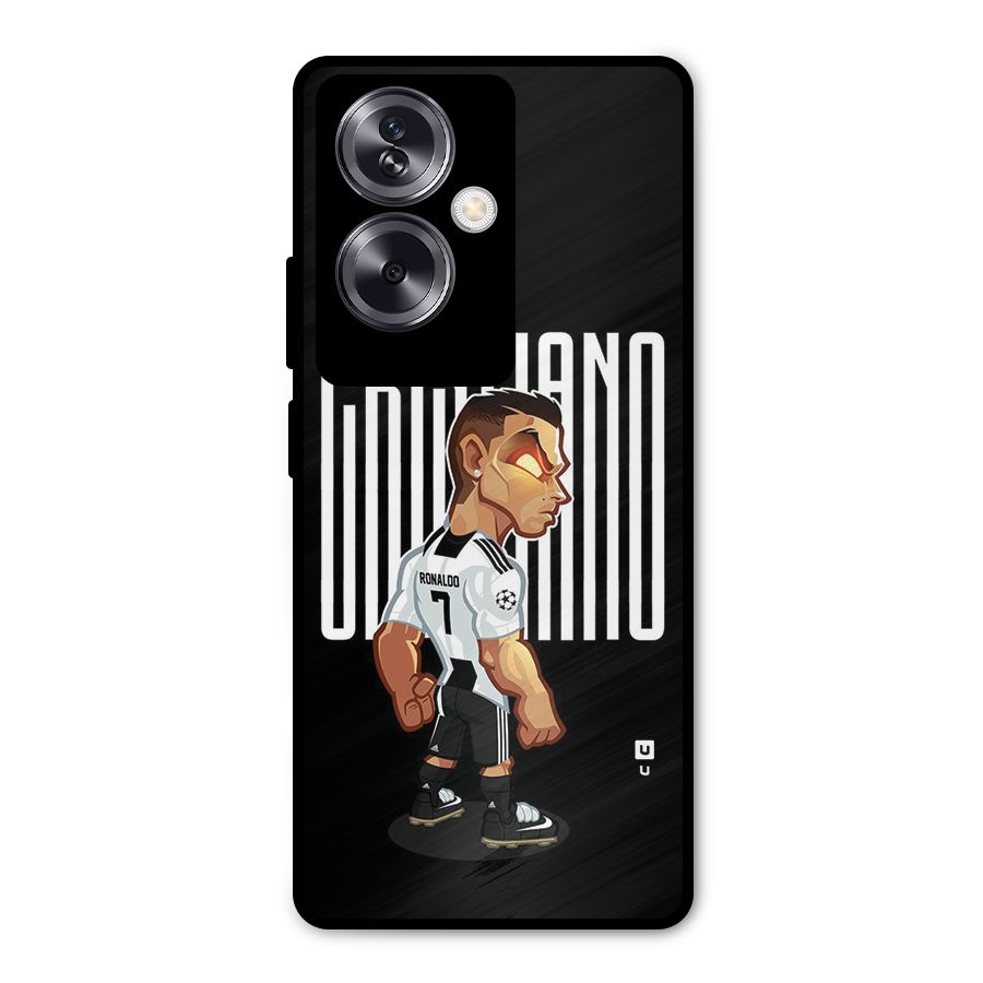 Soccer Star Metal Back Case for Oppo A79 5G