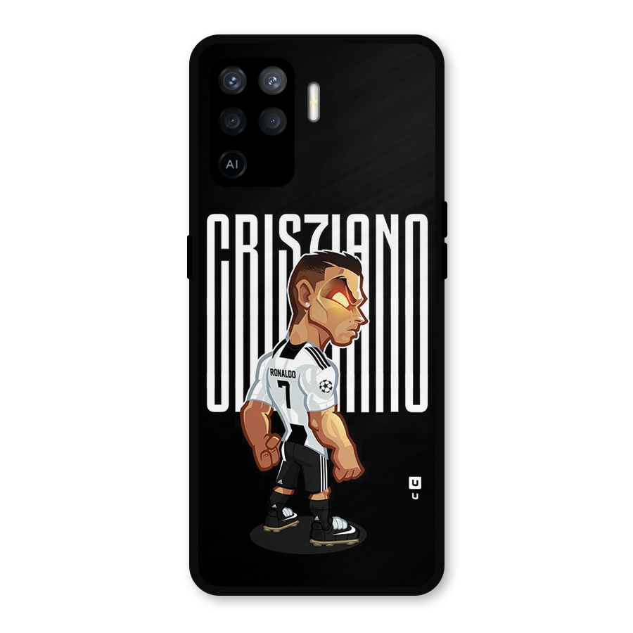 Soccer Star Metal Back Case for Oppo F19 Pro
