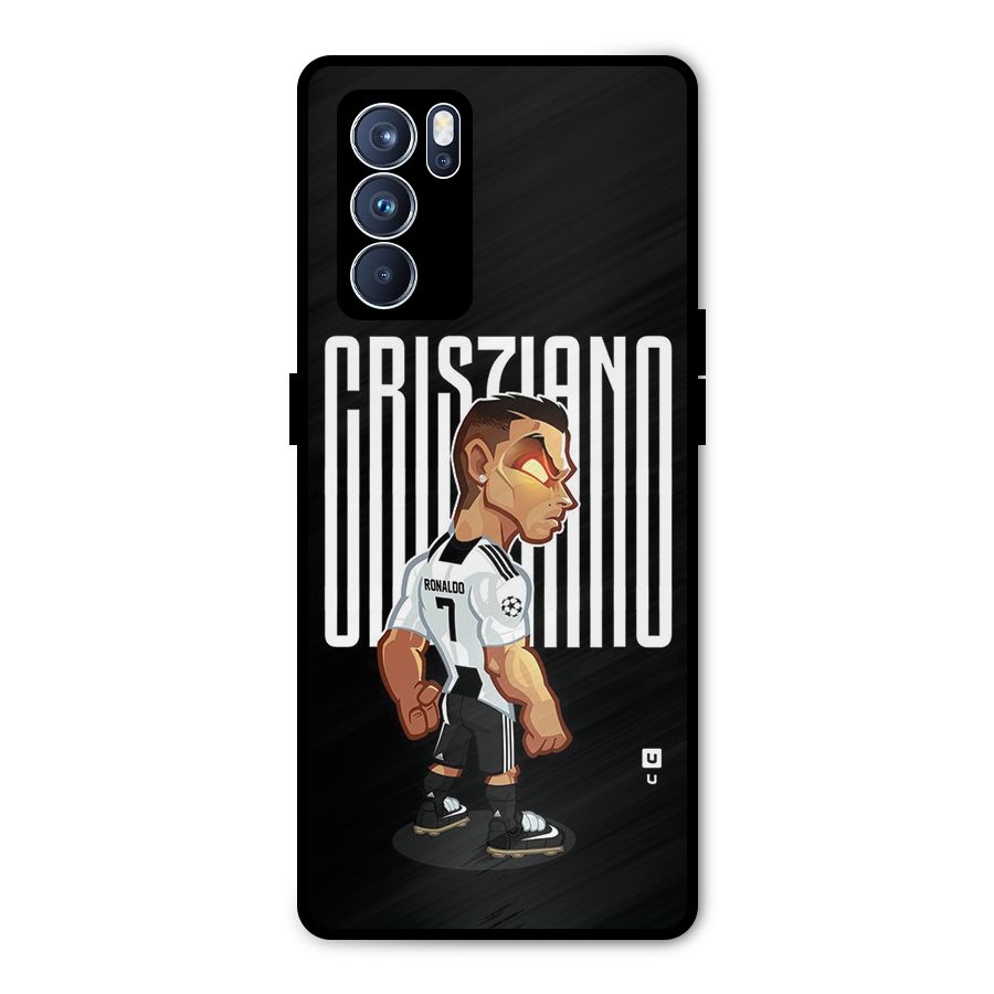 Soccer Star Metal Back Case for Oppo Reno6 Pro 5G