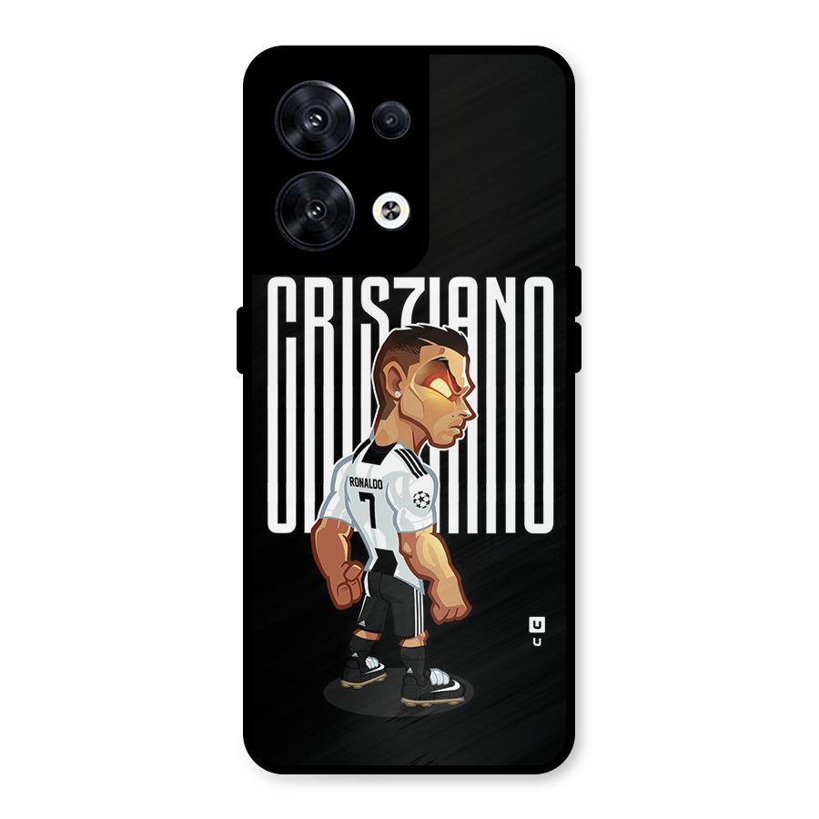 Soccer Star Metal Back Case for Oppo Reno8 5G