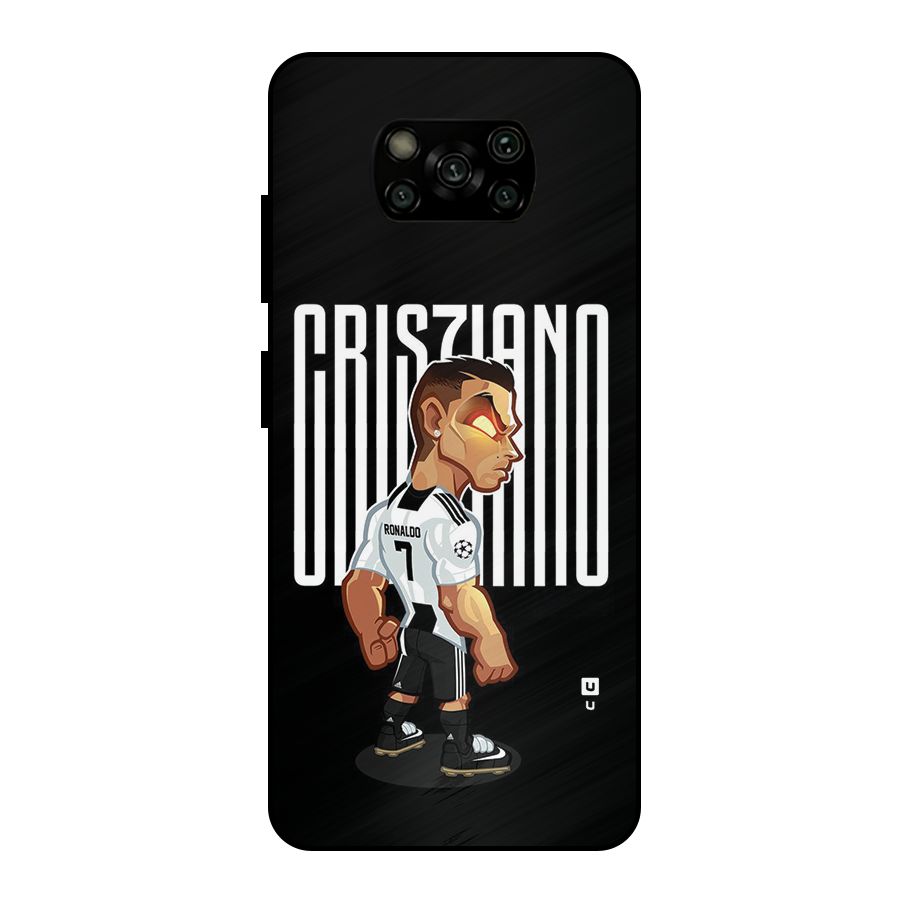 Soccer Star Metal Back Case for Poco X3