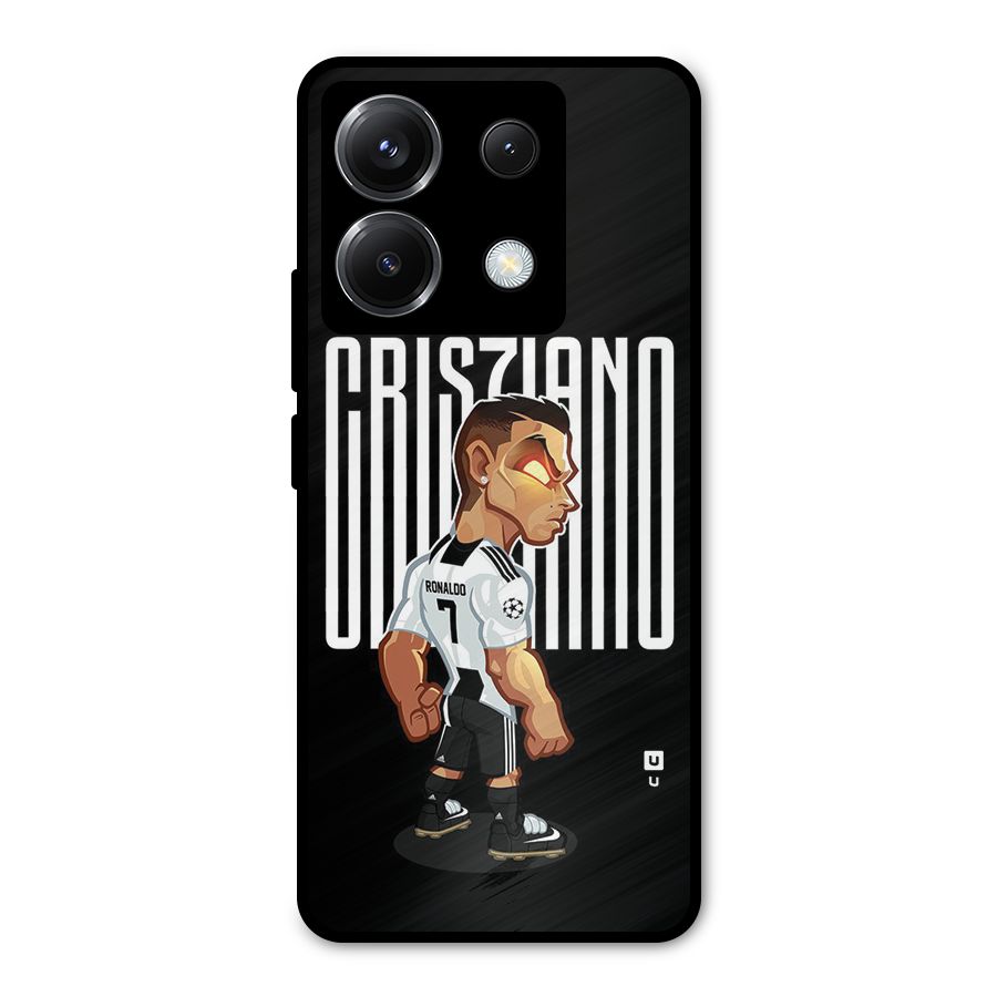 Soccer Star Metal Back Case for Poco X6