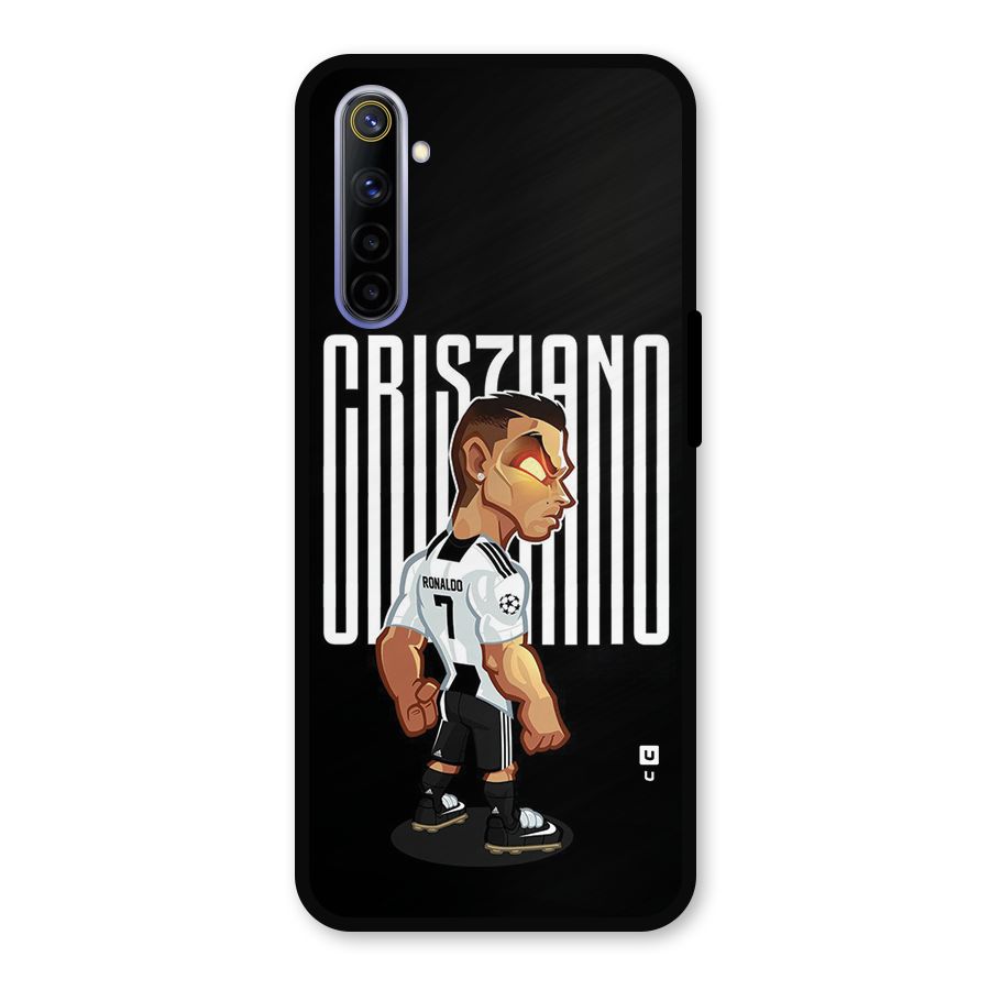 Soccer Star Metal Back Case for Realme 6