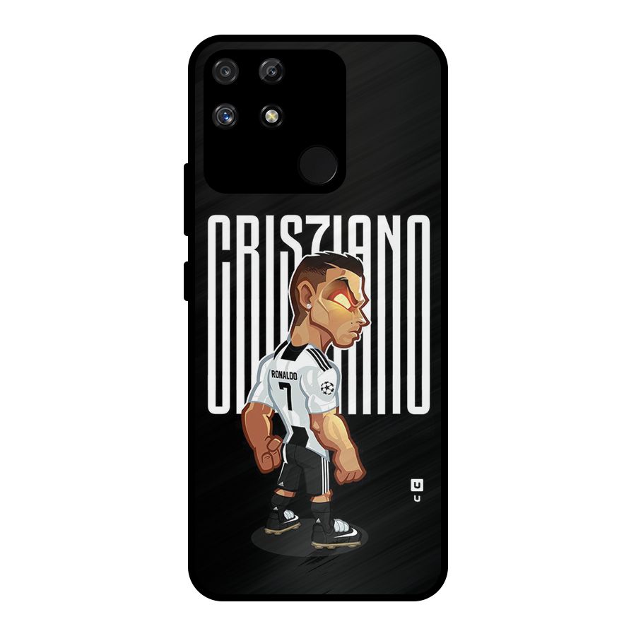 Soccer Star Metal Back Case for Realme Narzo 50A