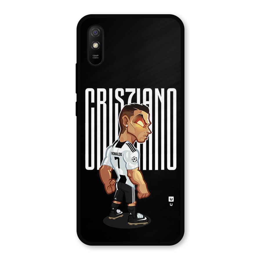 Soccer Star Metal Back Case for Redmi 9a