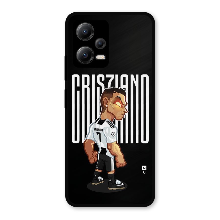 Soccer Star Metal Back Case for Redmi Note 12 5G
