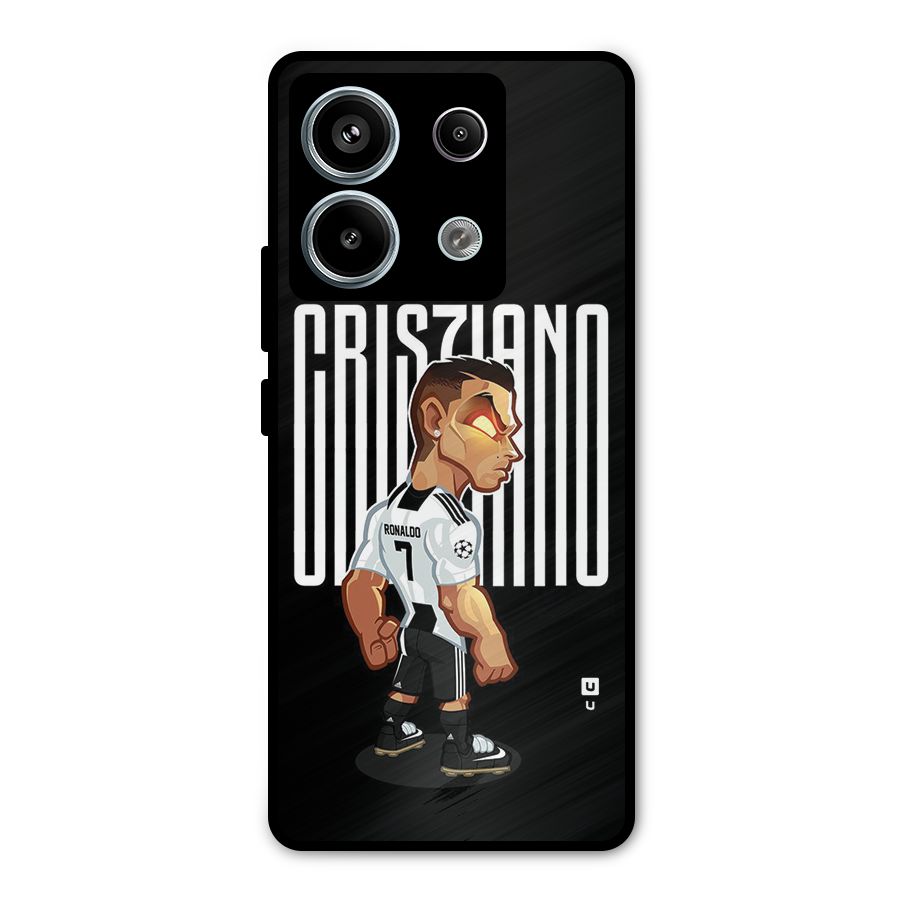 Soccer Star Metal Back Case for Redmi Note 13 Pro 5G