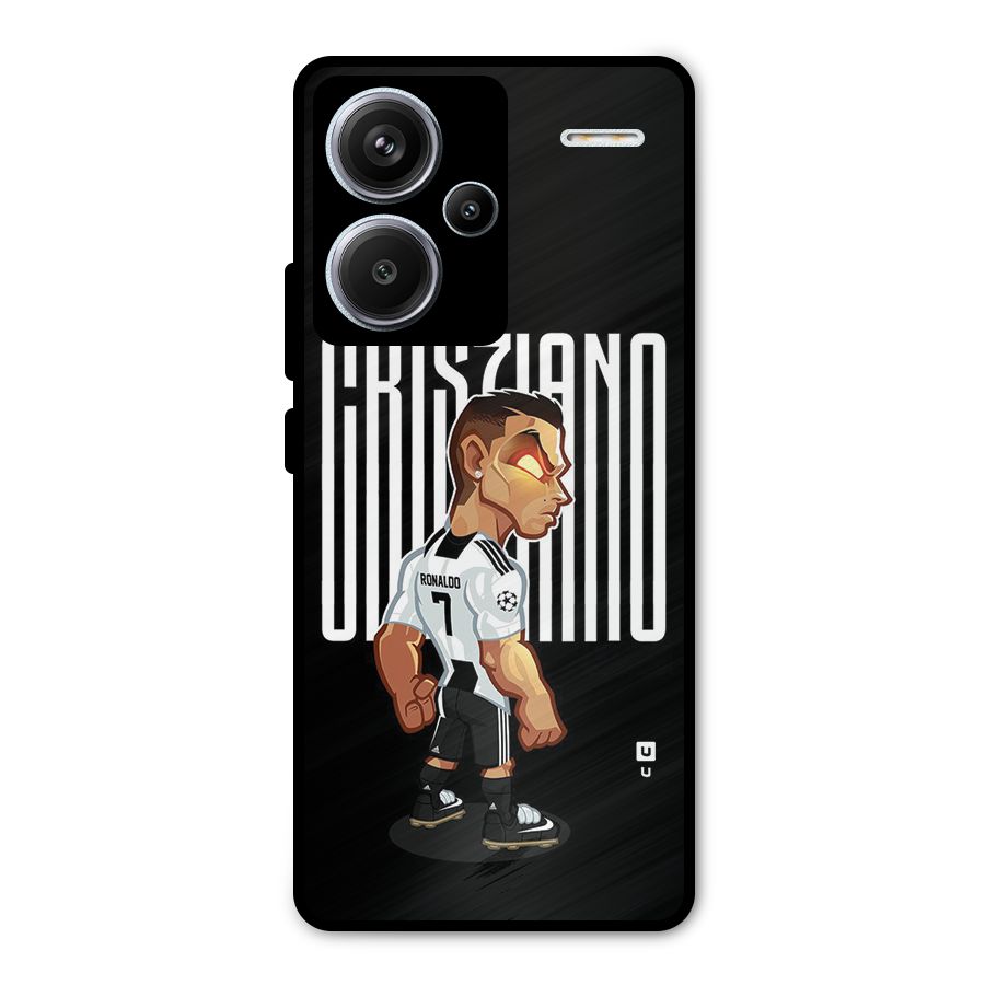 Soccer Star Metal Back Case for Redmi Note 13 Pro Plus