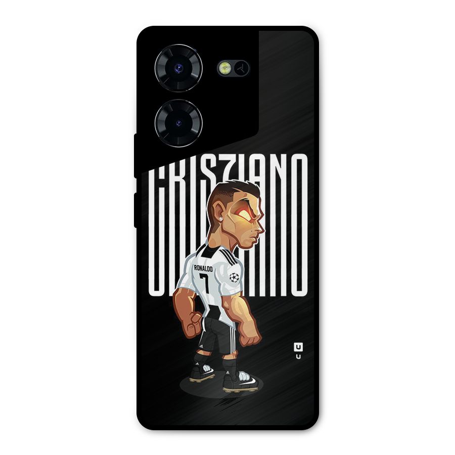 Soccer Star Metal Back Case for Tecno Pova 5 Pro 5G