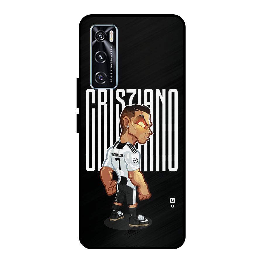 Soccer Star Metal Back Case for Vivo V20 SE