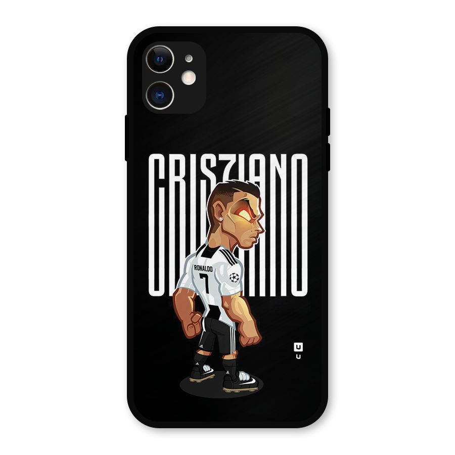 Soccer Star Metal Back Case for iPhone 11