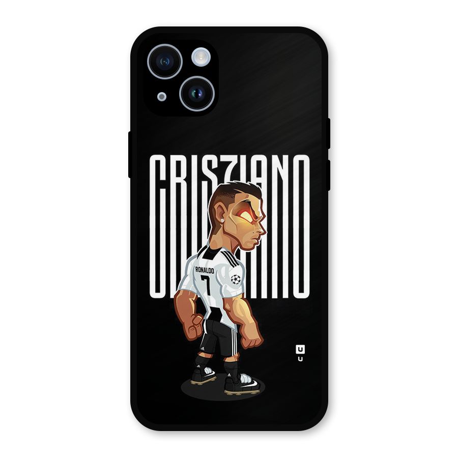 Soccer Star Metal Back Case for iPhone 14