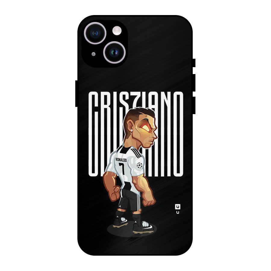 Soccer Star Metal Back Case for iPhone 14 Plus