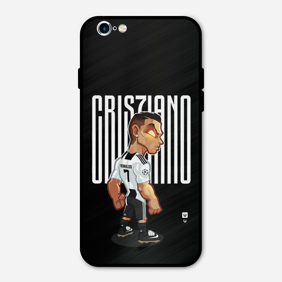 Soccer Star Metal Back Case for iPhone 6 6s