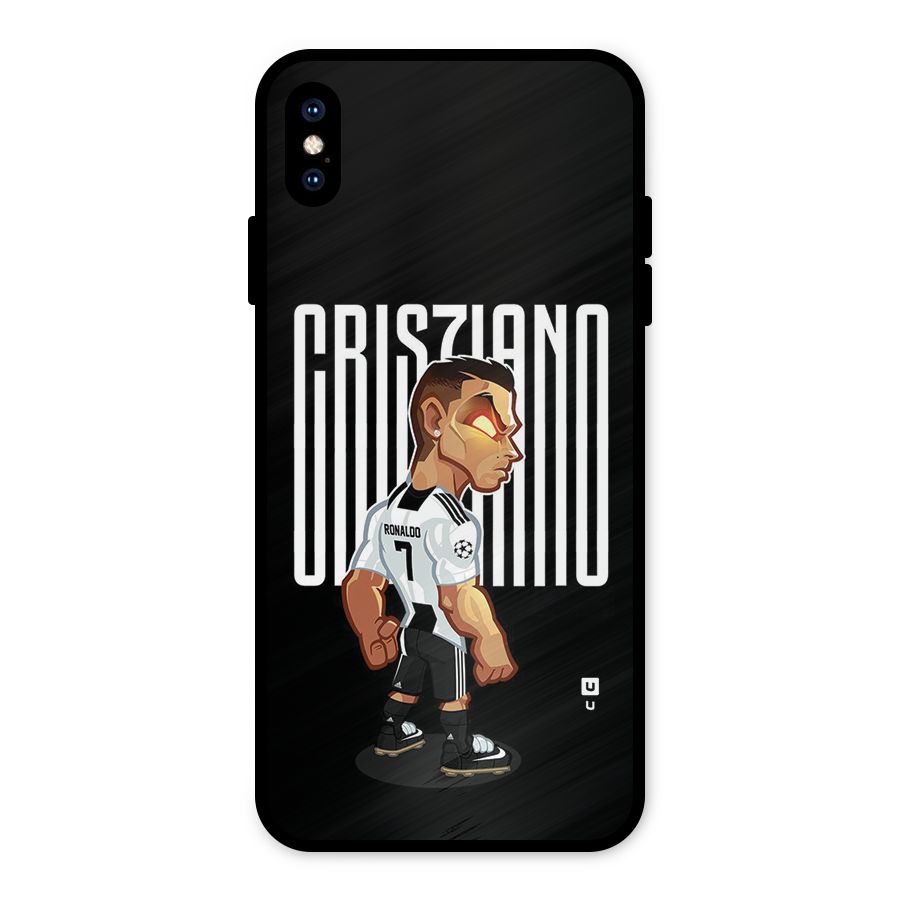 Soccer Star Metal Back Case for iPhone XS Max